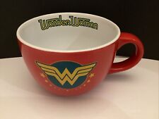 DC Comics Wonder Woman WW Logo Large 24oz Ceramic Coffee Mug Tea Cup Soup Bowl picture