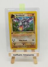 Aerodactyl 1/62 1st Edition Holo Fossil WOTC 1999 Pre release Stamp Pokémon #4 picture