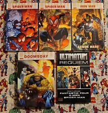 Ultimate Comics HC Hardcover Lot Spider-Man Iron Man Ultimatum Requiem Doomsday picture
