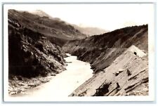 c1940's View Of Nenana River Canyon Alaska AK RPPC Photo Vintage Postcard picture