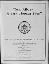 NEW ALBANY, MISSISSIPPI Sesquicentennial Celebration Historical Pageant program  picture