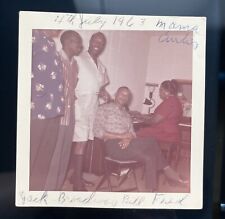 Square Color Photo BLACK AFRICAN AMERICAN 4TH of JULY PARTY picture