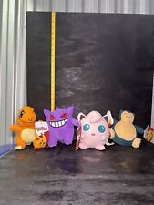Pokémon Plush Lot of 4 Charmander,Gengar,Jigglypuff, Snorlax authentic, NWT picture