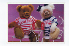 Coca Cola Teddy Bears Postcard Coke T Shirts Steel Soda Cans picture