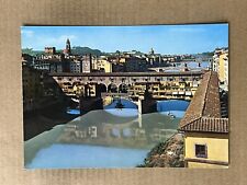 Postcard Italy Florence Firenze Ponte Vecchio Bridge Arno River Tuscany picture
