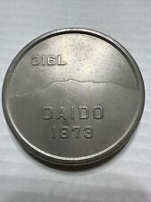 Rare Daidō Metals 1973  Metal Paper Weight Industrial Vintage picture
