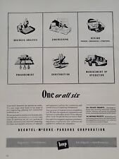 1942 Bechtel-McCone-Parsons BMP Fortune WW2 Print Ad Q1 Engineers Construction picture