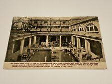 Vintage 1910s The Roman Baths, Bath, England Postcard By R. Wilkinson & Co. picture