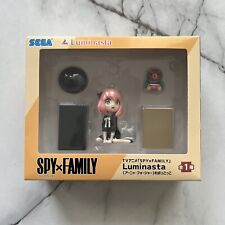 Spy x Family Anya Forger Luminasta Playing SPY Figure New in Box Sega Toy Rare picture