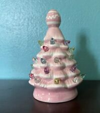 EASTER MR COTTONTAIL Ceramic LED Tree Pink Mr Christmas 5” picture