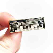Yamaha DX7 Vintage Keyboard Piano Digital Synthesizer Enamel Pin Badge picture