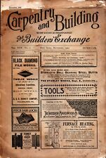 Carpentry and Building Builders Exchange No. 15  November 1903 Magazine NY picture