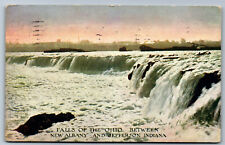 Postcard Indiana IN c.1910s Falls of the Ohio Between New Albany & Jefferson Y10 picture