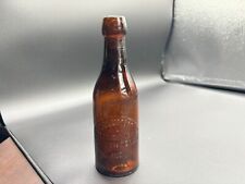 Antique South Bend, Indiana Pint Amber Blob Soda picture