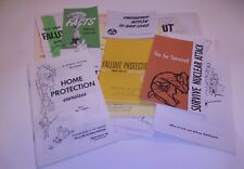 Vintage Nuclear Fallout Shelter Defense Survival Paper Ephemera Huge Lot Of 15 picture