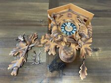 German Black Forest Cuckoo Clock Hunting Buck/Rabbit/Pheasant Parts/Repair picture