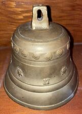 RARE ANTIQUE MISSION BELL - Authentic -  Christogram IHS - Worn out Relic ￼ picture