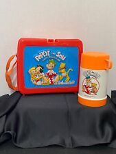 Popeye and Son A New Generation Plastic Lunch Box Kit w/Thermos Vintage 1987 picture