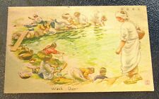 1945 Japanese Postcard Titled Wash Day Given To American Soldier At Surrender picture