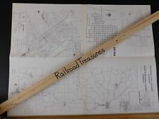 Map Waterloo, Cedar Falls & Northern RR 1918 Track Layouts picture