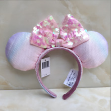 Disney‘Parks Sakura Pink Resort Shanghai 2024 Minnie Ears Cute Party Headband picture