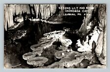 RPPC Leasburg MO-Missouri, Lily Pad Onondaga Cave Real Photo c1950 Postcard picture