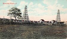Bowling Green OH Ohio Oil Wells Field Petroleum Gas Industry Vtg Postcard A30 picture