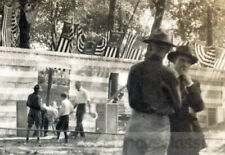 1919 State Fair Springfield Illinois Victory Picnic Area American Flags picture