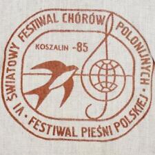 Vintage POLISH SONG FESTIVAL CHOROW KOSZALIN 1985 Global Souvenir Bag  picture