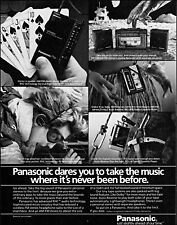 1985 Panasonic Audio Radio Headphones Cassette Players retro photo print ad S21 picture