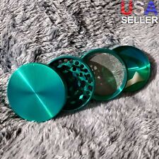 50mm Small Green 4 Piece Tobacco Herb Grinder Portable Metal Travel Size picture