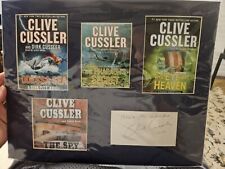 Clive Cussler Signed Display Awesome Piece With COA and Autograph picture