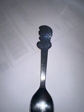 Peyo Danara Vintage Smurf Stamped Baby Spoon Stainless Steel Taiwan 5.5