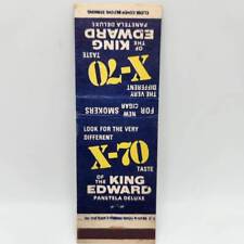 Vintage Matchbook King Edward X-70 Taste Panetela Deluxe picture