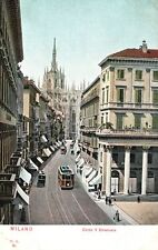 Vintage Postcard 1910's Corso V. Emanuele Milano Italy picture