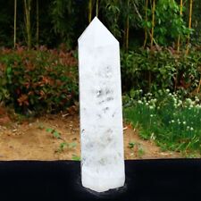 5.2lb Natural Clear Crystal Quartz Obelisk Crystal Point Reiki Healing Energy picture