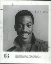 1985 Press Photo Eddie Murphy hosts Second Annual MTV Video Music Awards Show picture