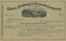 Union Railway and Transit Co. (of Illinois.) - Stock Certificate - Railroad Stoc picture