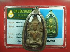 Rare Phra Yod Khun Pon ,Lopburi, Kru Wat Kai Lopburi , Thai buddha amulet & Card picture