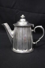 RARE Wilton Armetale Pewter TIBURON Ribbed 1qt. Teapot w/Articulated Lid, USA picture