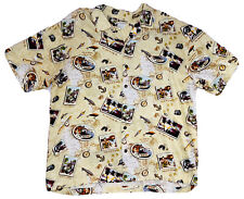 *VINTAGE* Walt Disney World Mickey Mouse Tropical Rayon Hawaiian Shirt; Size L picture