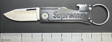 Supreme SOG Keytron Folding Knife with Bottle Opener Black EXCELLENT USED picture