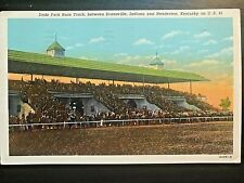 Vintage Postcard 1953 Dade Park Race Track Evansville, Ind Henderson, KY picture