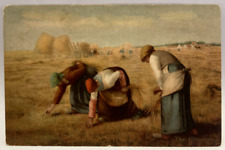 Millet's Masterpieces, The Gleaners, Vintage Art Postcard picture