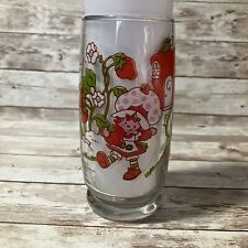Strawberry Shortcake American Greetings Vintage 1980s Drinking Glass 6” Tall picture