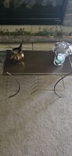 Vintage MCM Record Stand Table Shelf Display picture