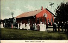 1913. PENN DEPOT. PIERCETON, IND. POSTCARD. MM20 picture