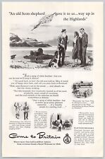 1949 British Travel Come to Britain Vintage Print Ad Scotland Highland Tourism picture