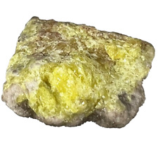 Sulfur Mineral Specimen, AKA Brimstone.  38mm x 33.4 mm. 24 grams picture