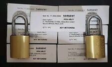 Sargent Assa Abloy 758HS-2 Commercial Harden Steel Brass Padlock No Key/Cylinder picture